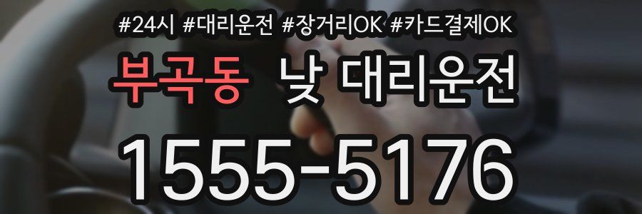 부곡동 낮 대리운전