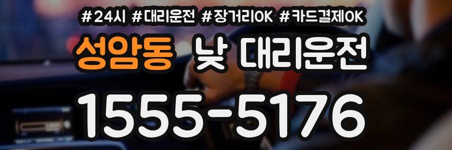 성암동 낮 대리운전