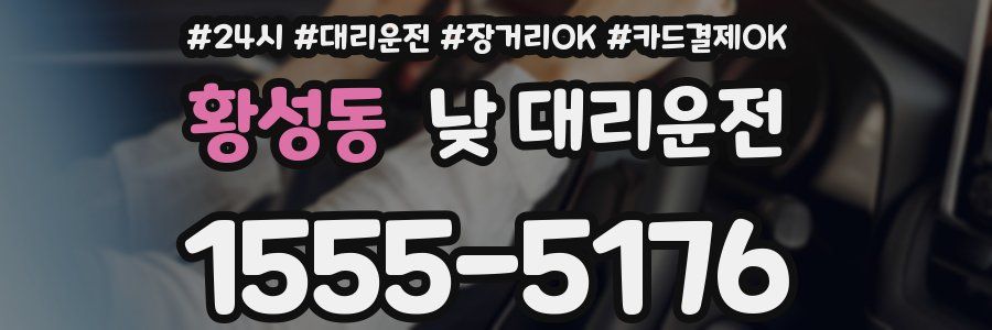 황성동 낮 대리운전