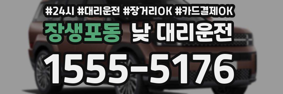 장생포동 낮 대리운전