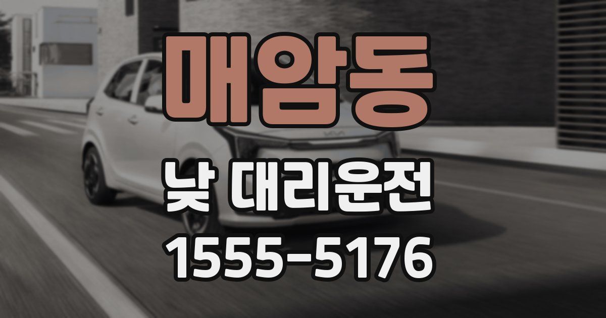 매암동 낮 대리운전