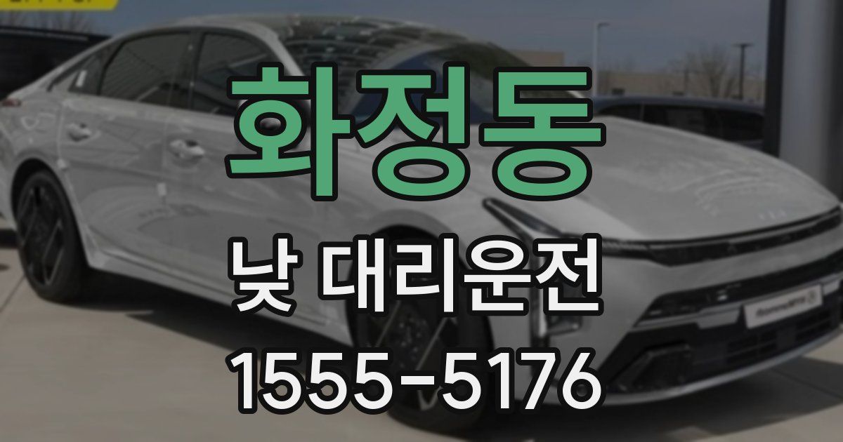 화정동 낮 대리운전