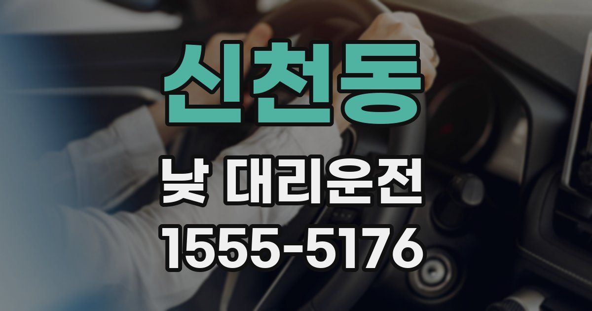 신천동 낮 대리운전
