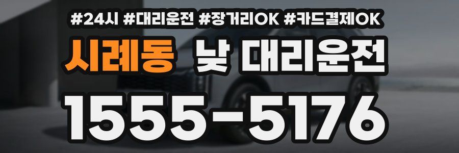 시례동 낮 대리운전