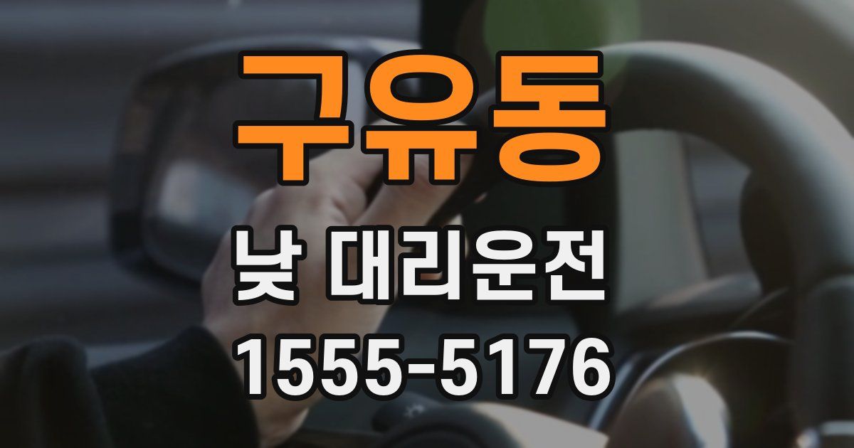 구유동 낮 대리운전