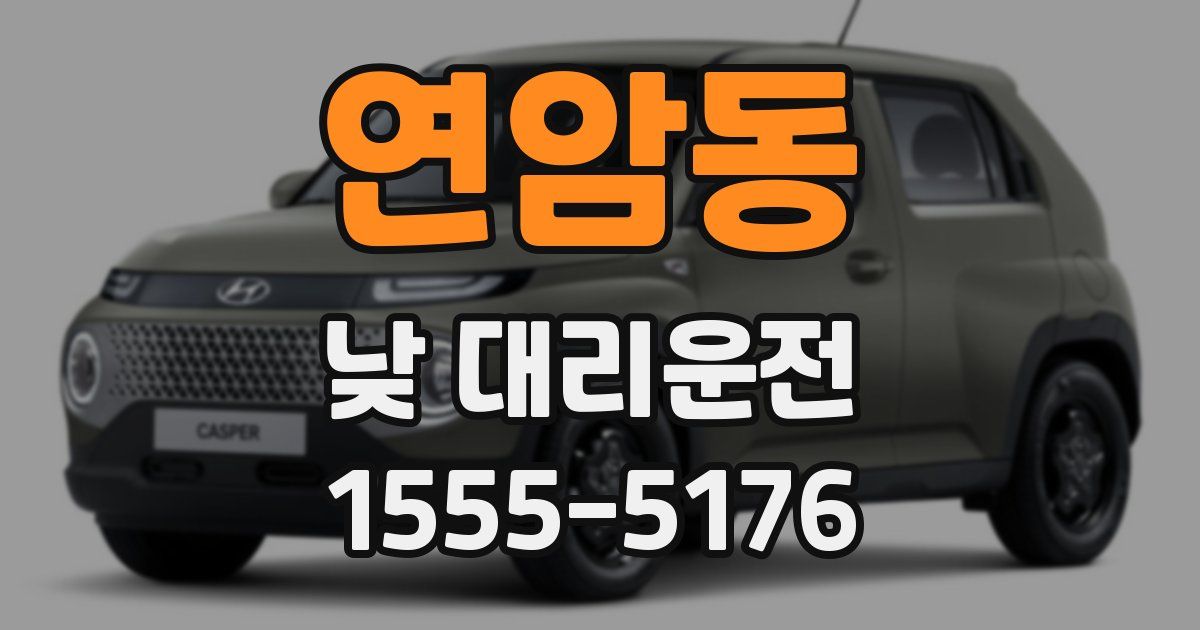 연암동 낮 대리운전