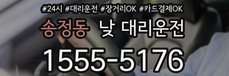 송정동 낮 대리운전