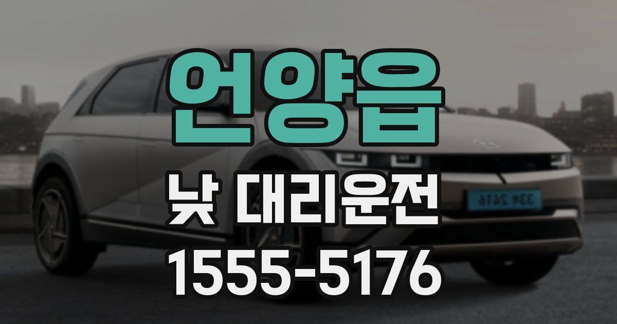 언양읍 낮 대리운전