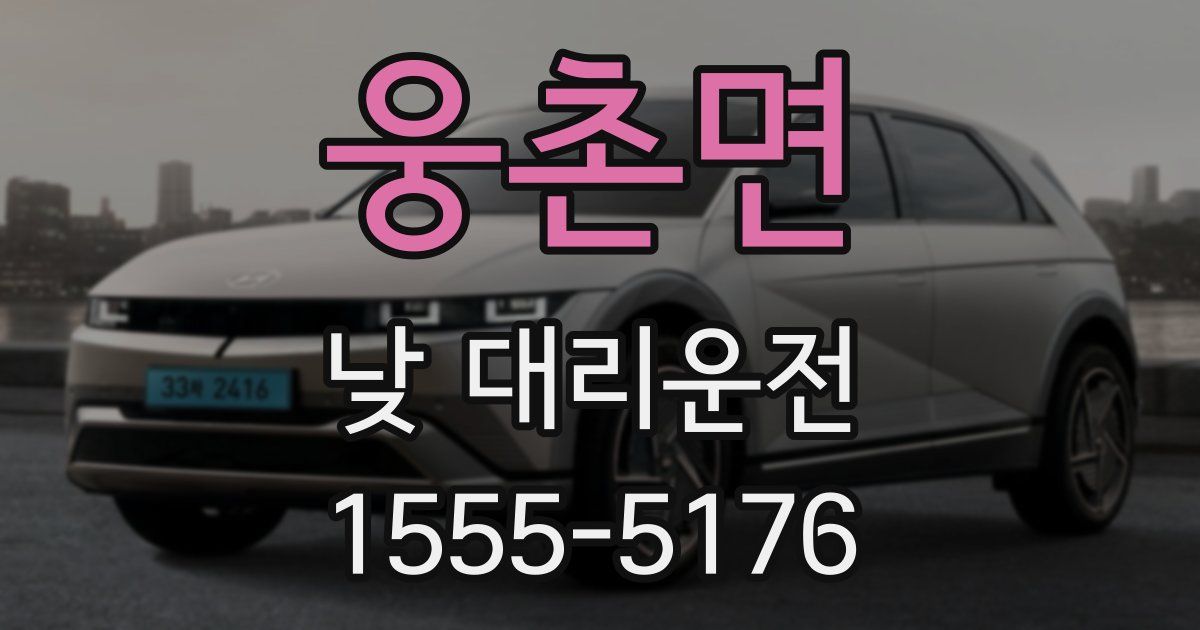 웅촌면 낮 대리운전