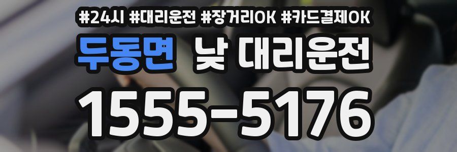 두동면 낮 대리운전