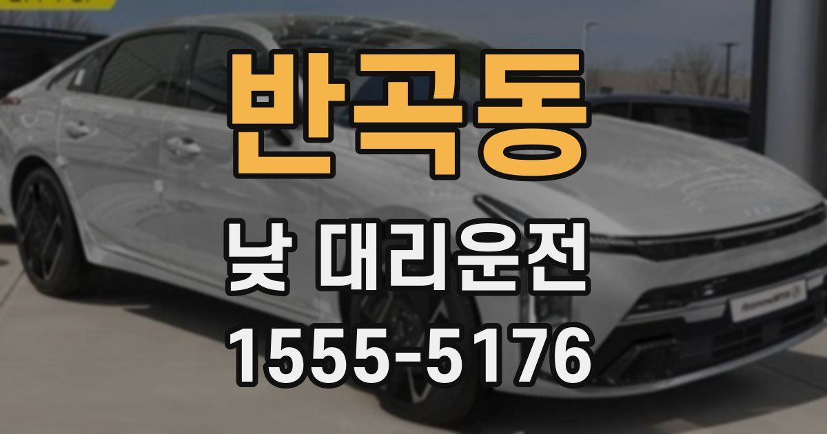 반곡동 낮 대리운전