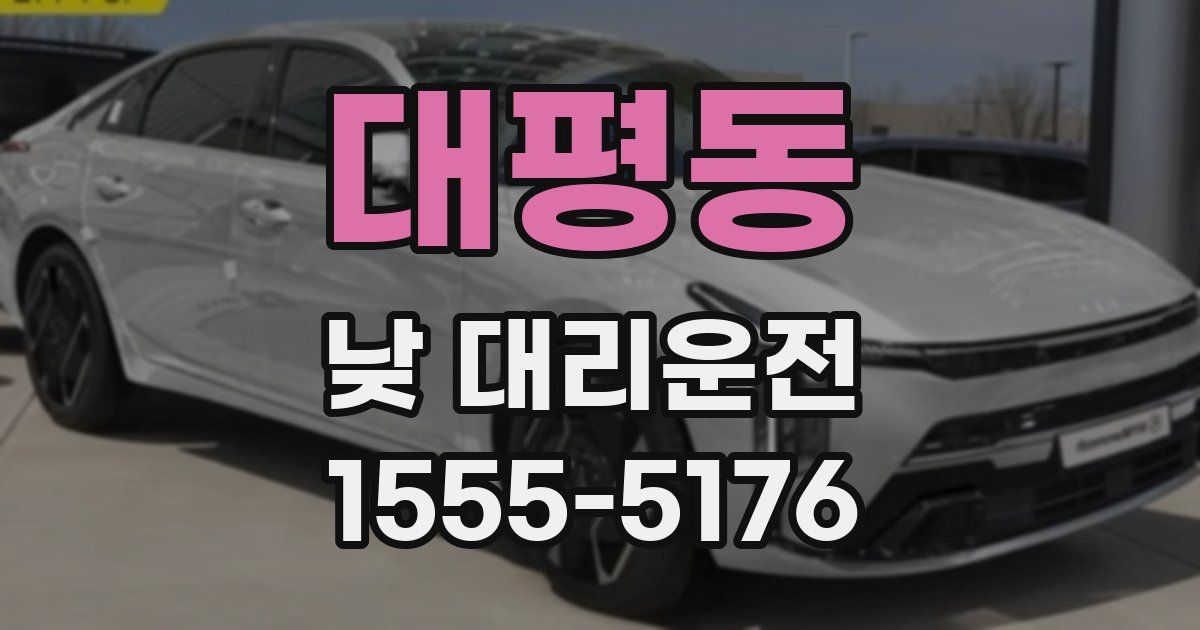 대평동 낮 대리운전