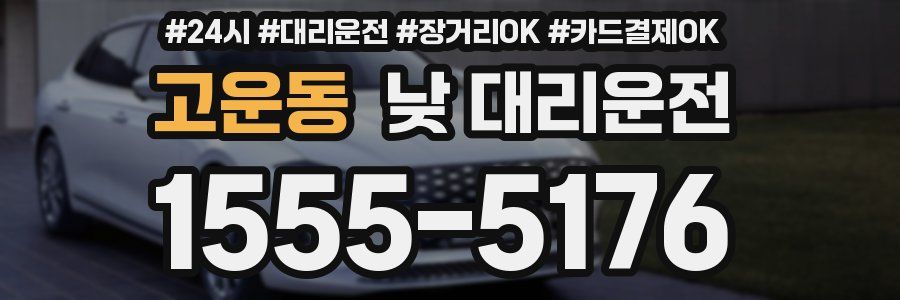 고운동 낮 대리운전