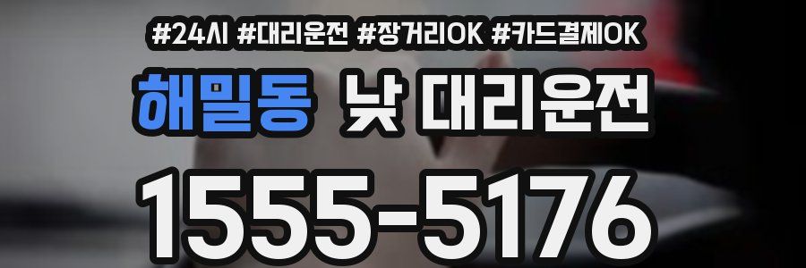 해밀동 낮 대리운전