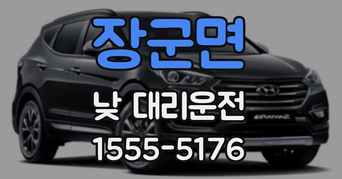 장군면 낮 대리운전