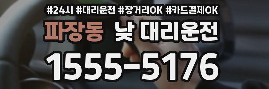 파장동 낮 대리운전