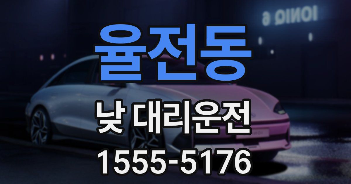 율전동 낮 대리운전
