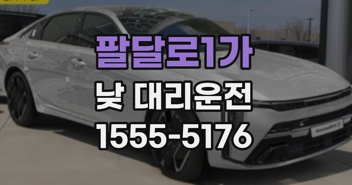 팔달로1가 낮 대리운전