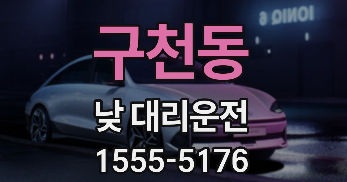 구천동 낮 대리운전