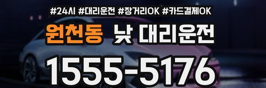 원천동 낮 대리운전