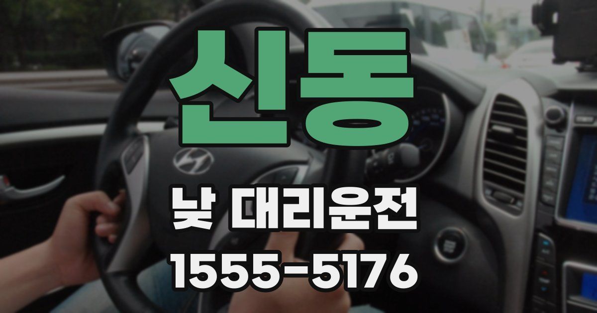신동 낮 대리운전