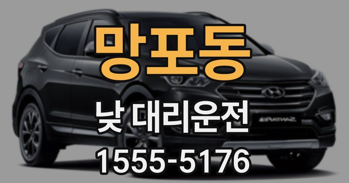 망포동 낮 대리운전