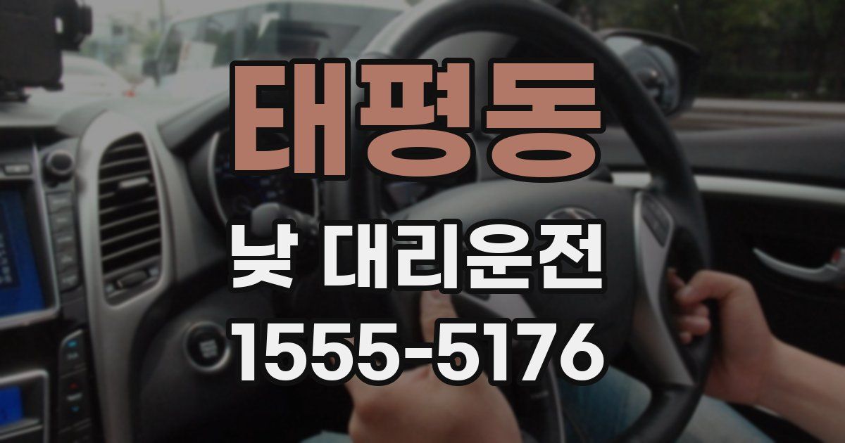 태평동 낮 대리운전