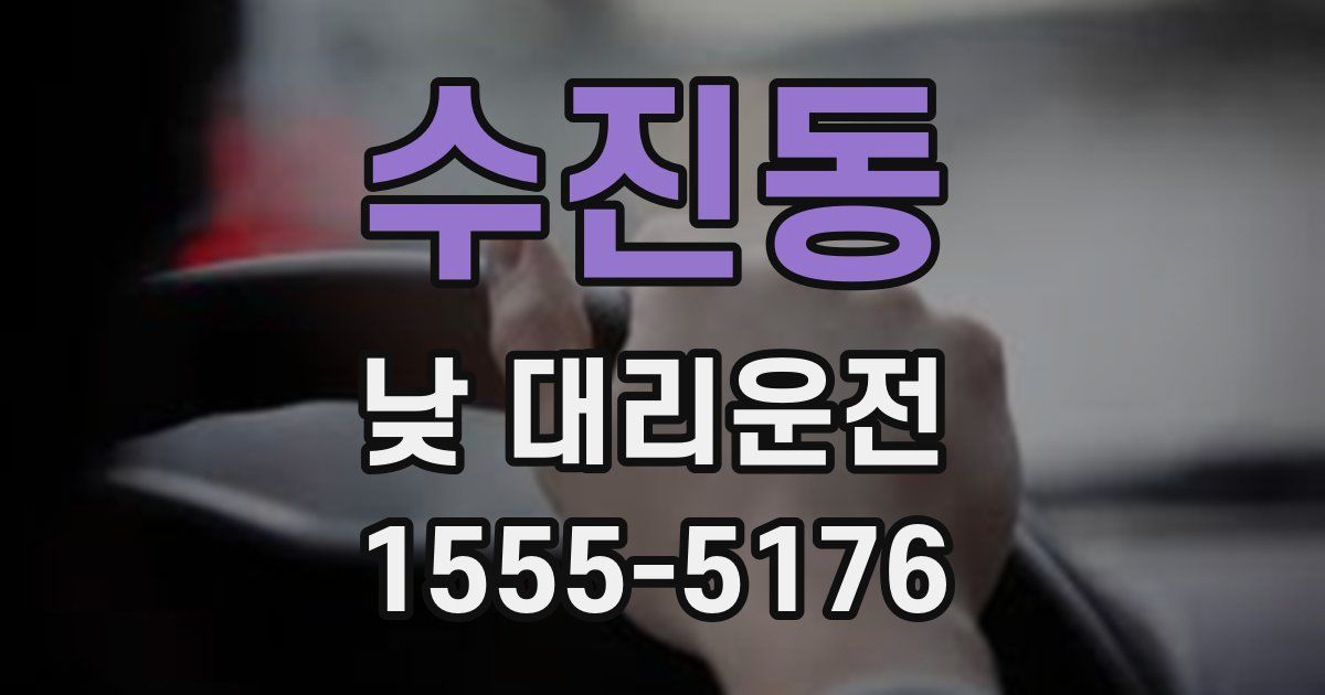 수진동 낮 대리운전