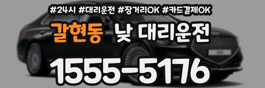 갈현동 낮 대리운전