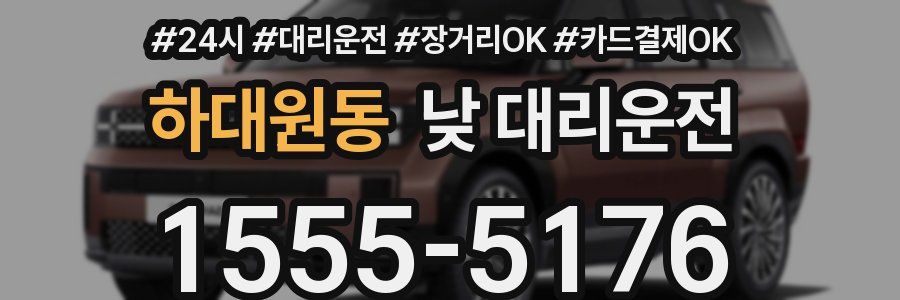하대원동 낮 대리운전