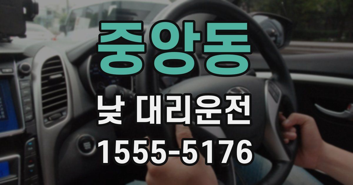 중앙동 낮 대리운전