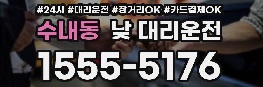 수내동 낮 대리운전