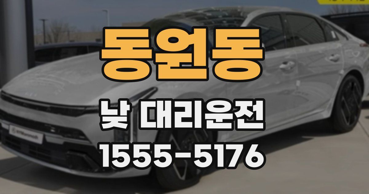 동원동 낮 대리운전