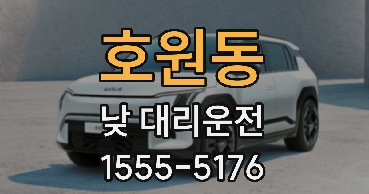 호원동 낮 대리운전