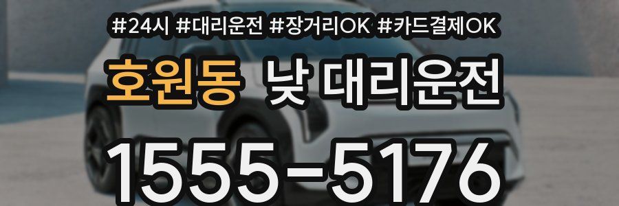 호원동 낮 대리운전