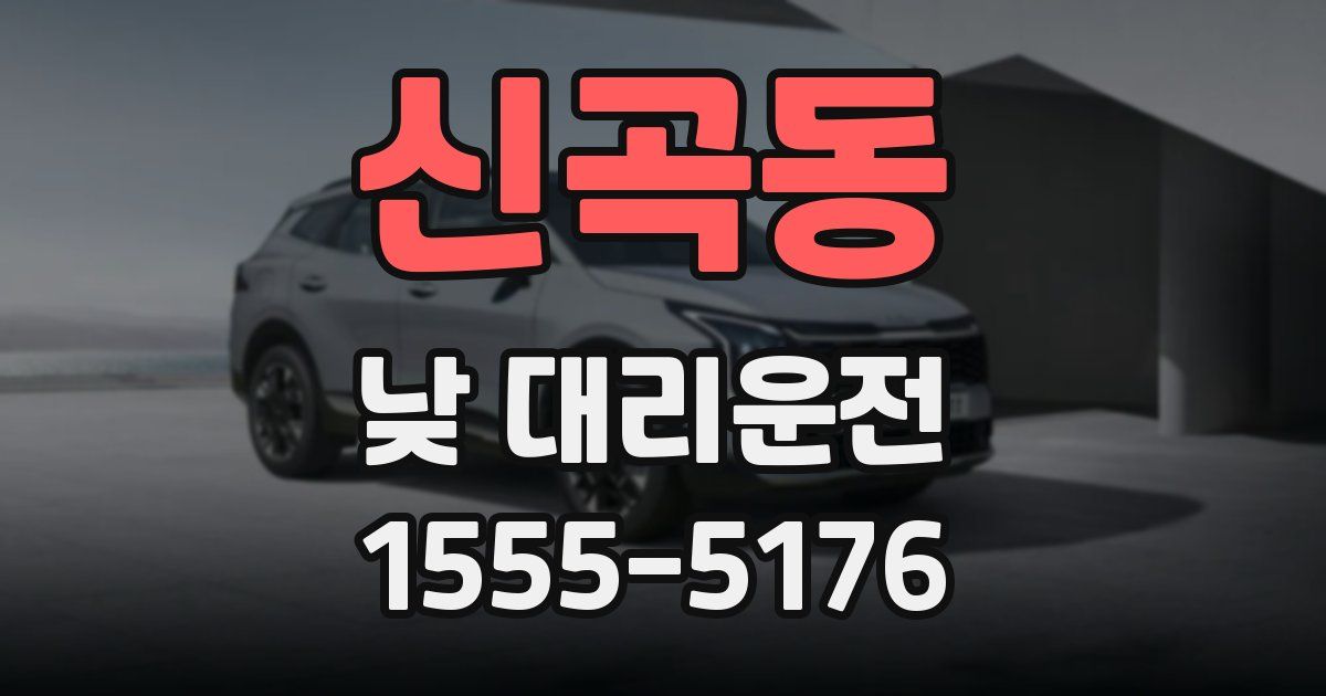 신곡동 낮 대리운전