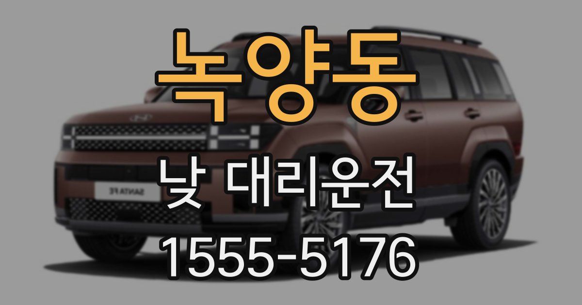 녹양동 낮 대리운전