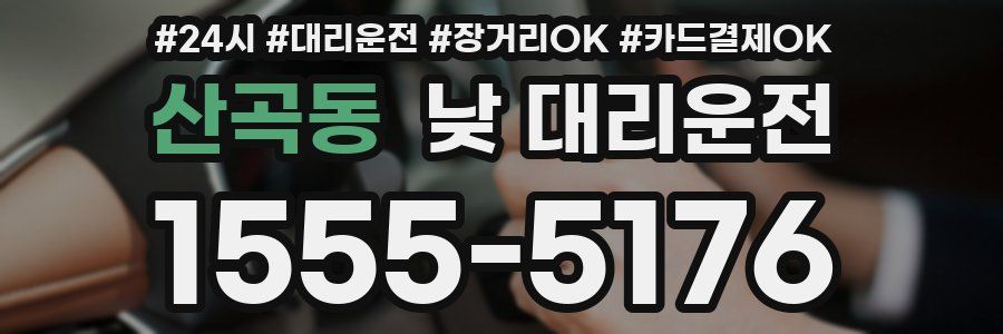 산곡동 낮 대리운전