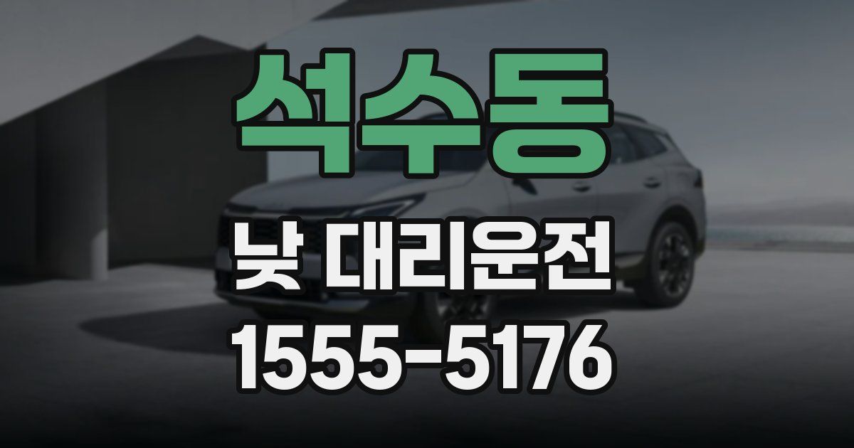 석수동 낮 대리운전