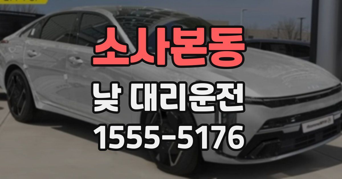 소사본동 낮 대리운전