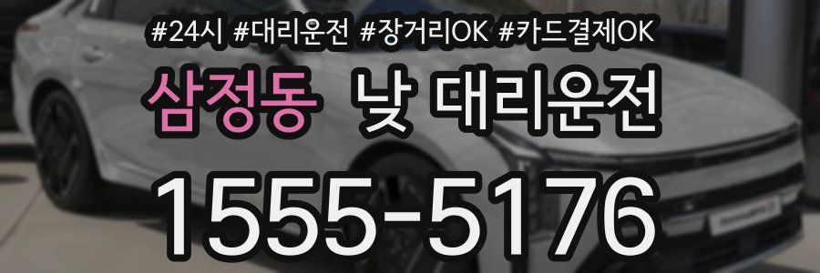 삼정동 낮 대리운전