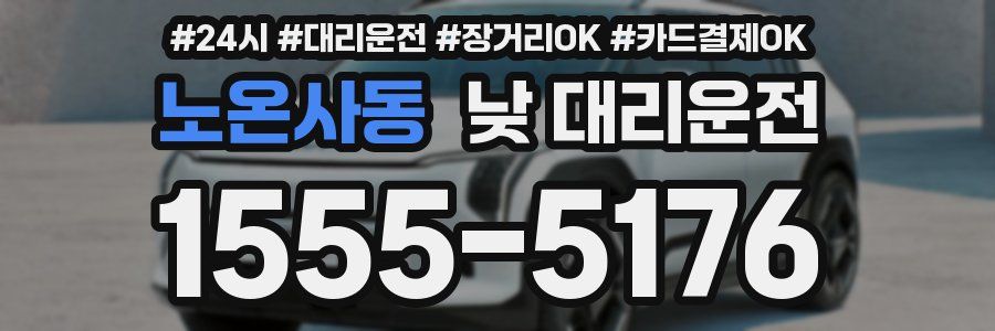 노온사동 낮 대리운전