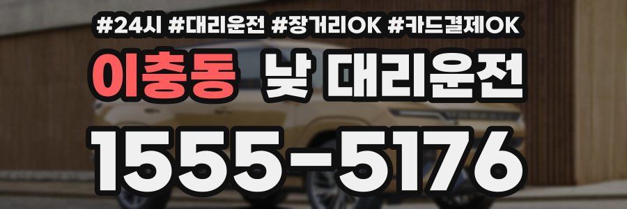 이충동 낮 대리운전
