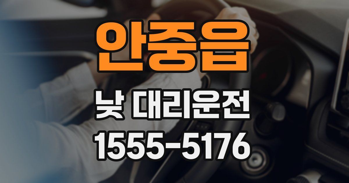 안중읍 낮 대리운전