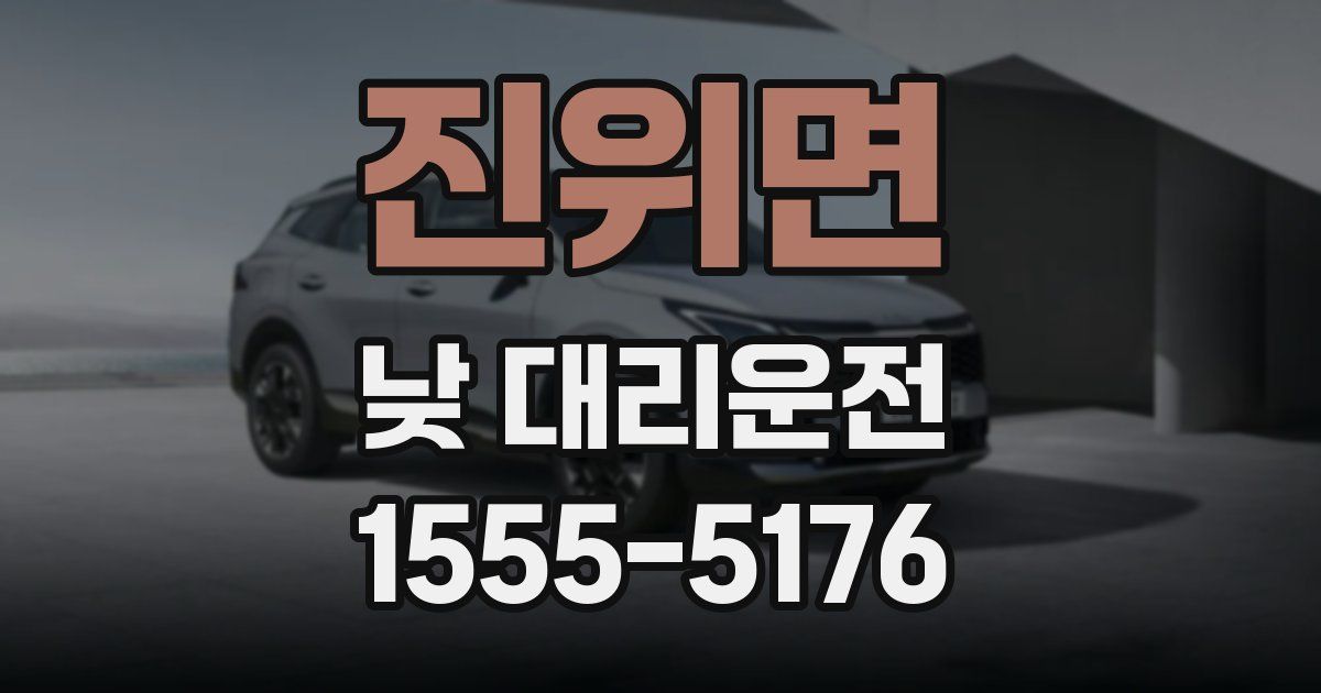 진위면 낮 대리운전