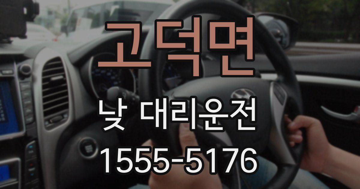 고덕면 낮 대리운전