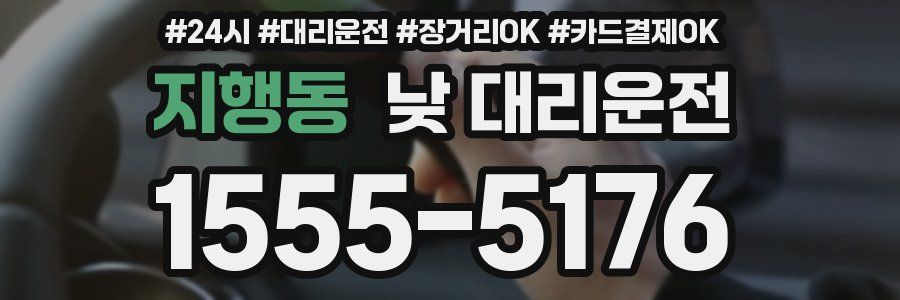 지행동 낮 대리운전