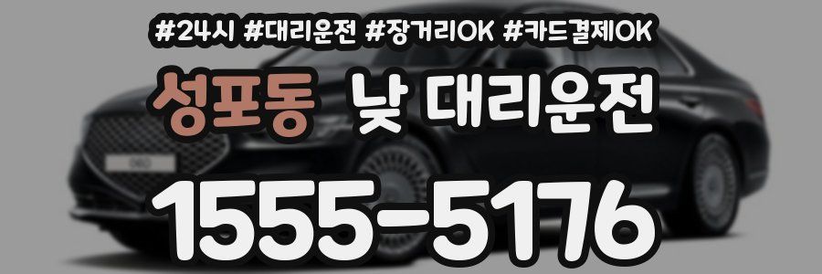 성포동 낮 대리운전