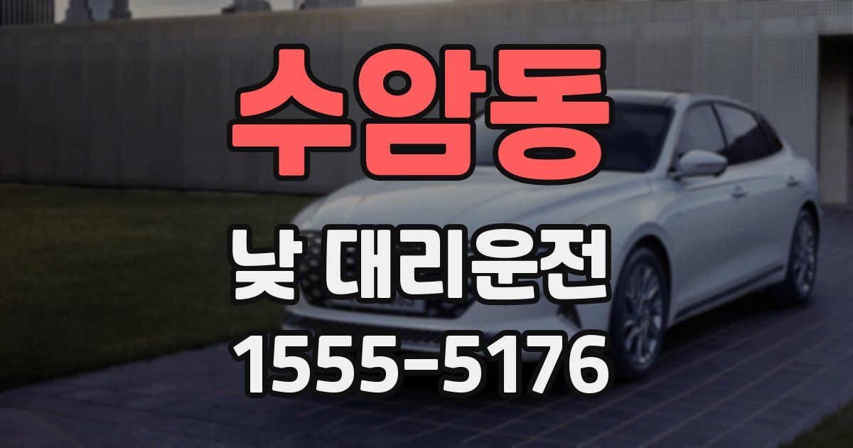 수암동 낮 대리운전