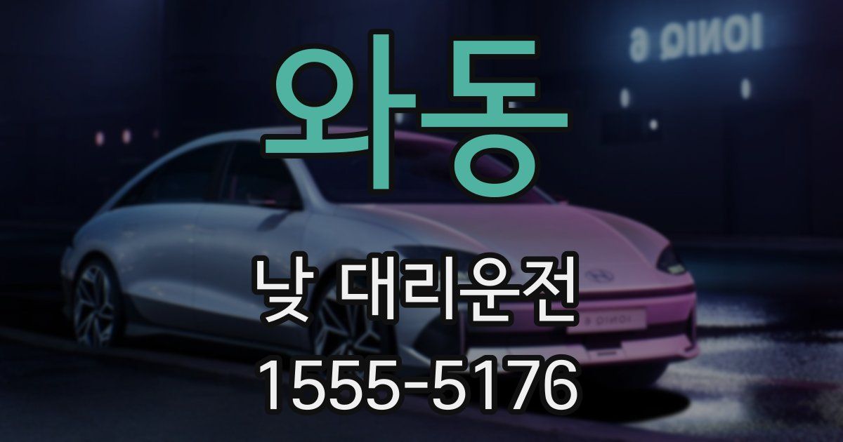 와동 낮 대리운전